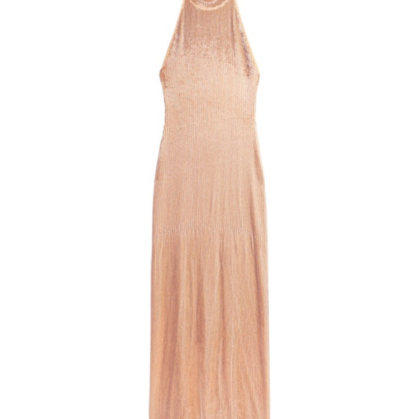 Schiaparelli Embroidered Halter Neck Dress Dresses in Schiaparelli Authentic Luxury Fashion at Coveti