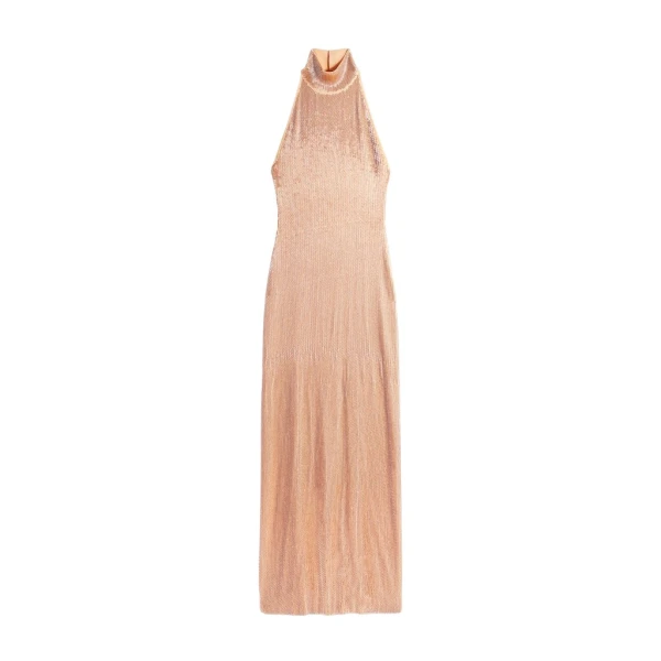 Schiaparelli Embroidered Halter Neck Dress Dresses in Schiaparelli Authentic Luxury Fashion at Coveti