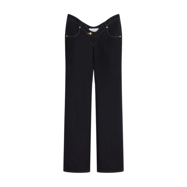 Schiaparelli Extreme Cut-Out Denim Pants Pants in Schiaparelli Authentic Luxury Fashion at Coveti