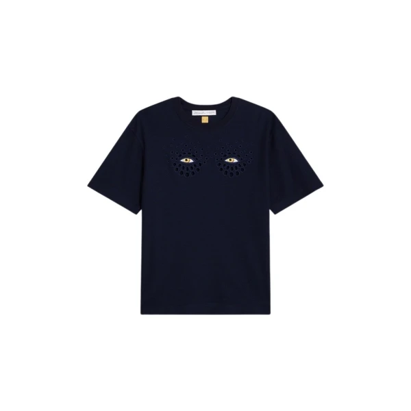 Schiaparelli Eyes T-Shirt Tops in Schiaparelli Authentic Luxury Fashion at Coveti