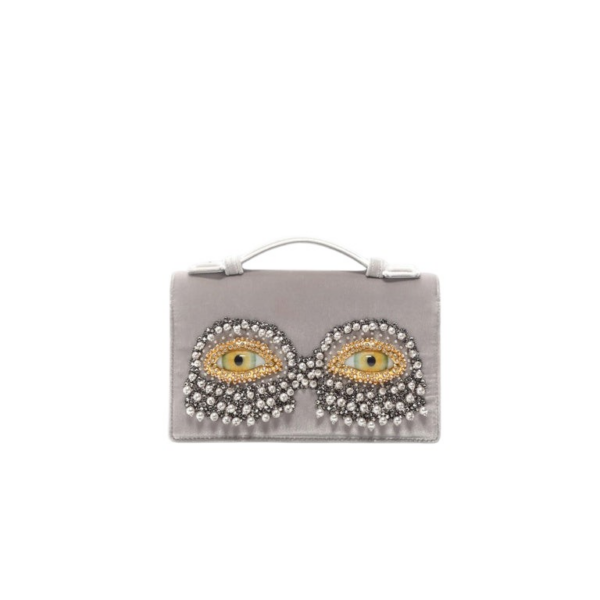 Schiaparelli Eyes Velvet Clutch