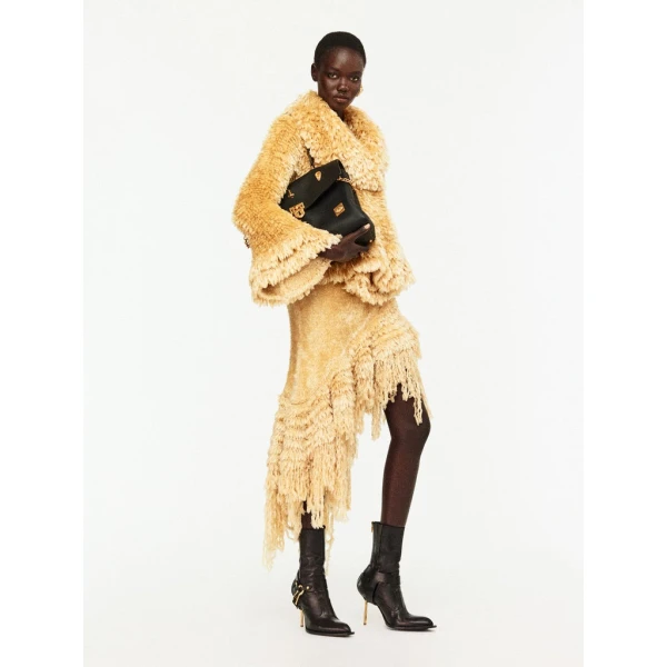 Schiaparelli Faux Fur Effect Knitted Dress Dresses in Schiaparelli Authentic Luxury Fashion at Coveti