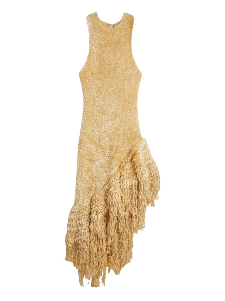 Schiaparelli Faux Fur Effect Knitted Dress Dresses in Schiaparelli Authentic Luxury Fashion at Coveti