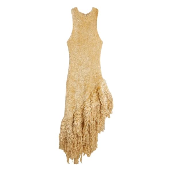 Schiaparelli Faux Fur Effect Knitted Dress Dresses in Schiaparelli Authentic Luxury Fashion at Coveti