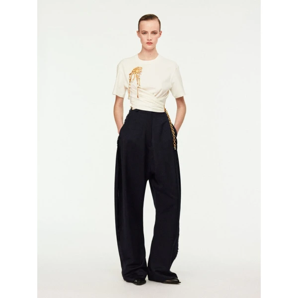 Schiaparelli Fluid Pants Pants in Schiaparelli Authentic Luxury Fashion at Coveti