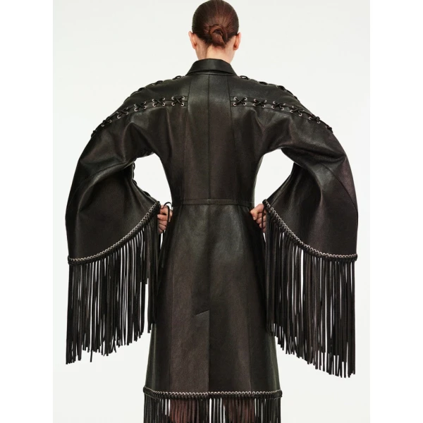 Schiaparelli Fringed Coat Coats in Schiaparelli Authentic Luxury Fashion at Coveti