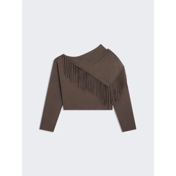 Schiaparelli Fringed Collar Jumper Knitwear in Schiaparelli Authentic Luxury Fashion at Coveti