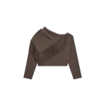 Schiaparelli Fringed Collar Jumper Knitwear in Schiaparelli Authentic Luxury Fashion at Coveti