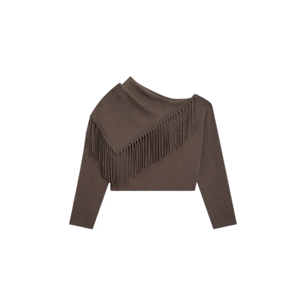 Schiaparelli Fringed Collar Jumper Knitwear in Schiaparelli Authentic Luxury Fashion at Coveti