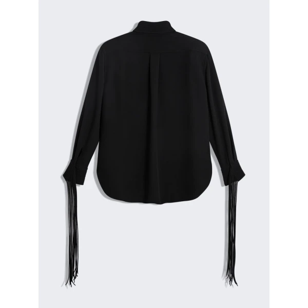 Schiaparelli Fringed Cowboy Shirt Tops in Schiaparelli Authentic Luxury Fashion at Coveti