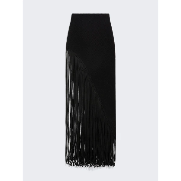 Schiaparelli Fringed Pencil Skirt Skirts in Schiaparelli Authentic Luxury Fashion at Coveti