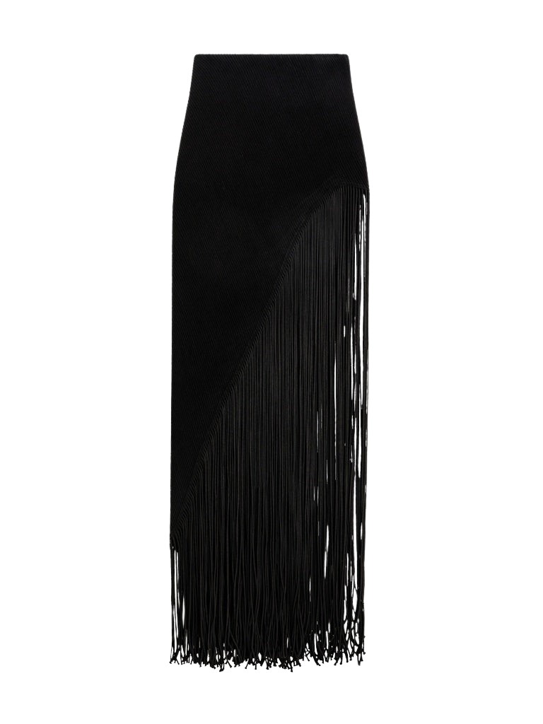 Schiaparelli Fringed Pencil Skirt Skirts in Schiaparelli Authentic Luxury Fashion at Coveti