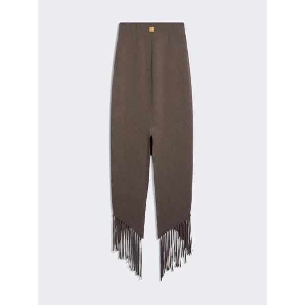 Schiaparelli Fringed Round Hem Pencil Skirt Skirts in Schiaparelli Authentic Luxury Fashion at Coveti