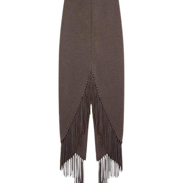 Schiaparelli Fringed Round Hem Pencil Skirt Skirts in Schiaparelli Authentic Luxury Fashion at Coveti