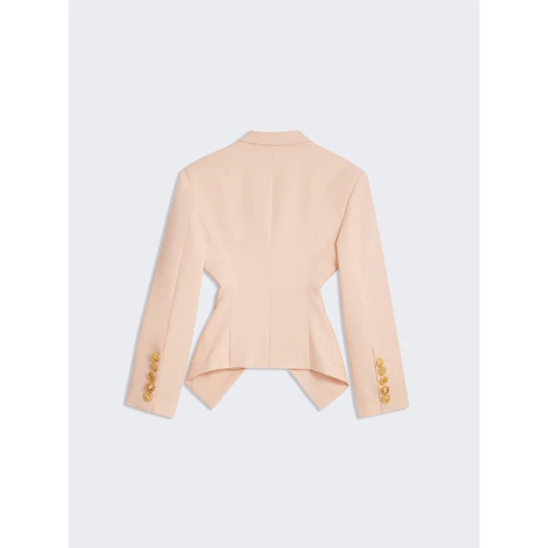 Schiaparelli Gathered Tailored Jacket Jackets in Schiaparelli Authentic Luxury Fashion at Coveti
