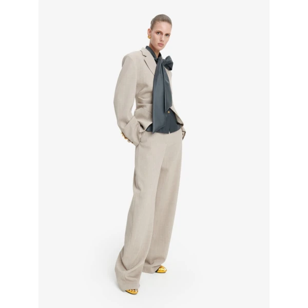 Schiaparelli Gathered Tailored Jacket Jackets in Schiaparelli Authentic Luxury Fashion at Coveti