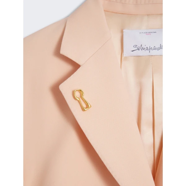 Schiaparelli Gathered Tailored Jacket Jackets in Schiaparelli Authentic Luxury Fashion at Coveti
