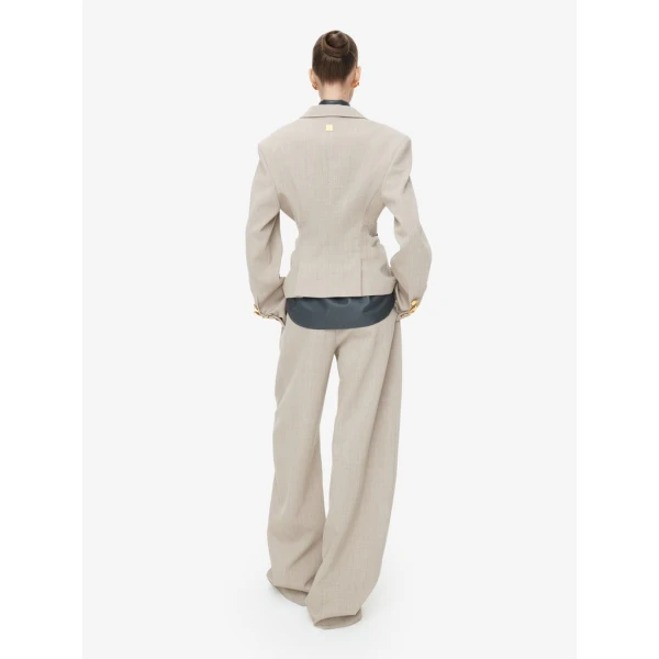 Schiaparelli Gathered Tailored Jacket Jackets in Schiaparelli Authentic Luxury Fashion at Coveti
