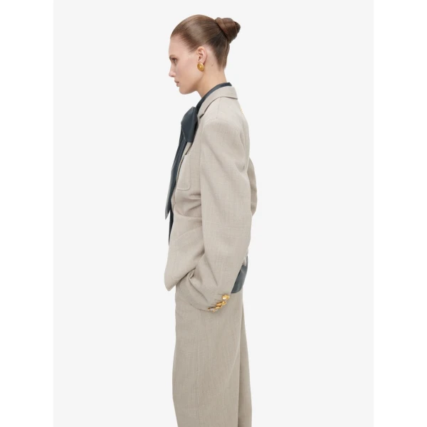 Schiaparelli Gathered Tailored Jacket Jackets in Schiaparelli Authentic Luxury Fashion at Coveti