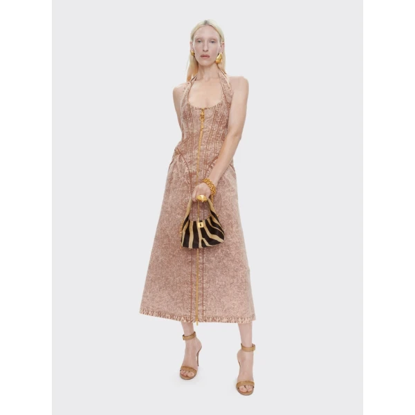 Schiaparelli Halter Corset Dress Dresses in Schiaparelli Authentic Luxury Fashion at Coveti