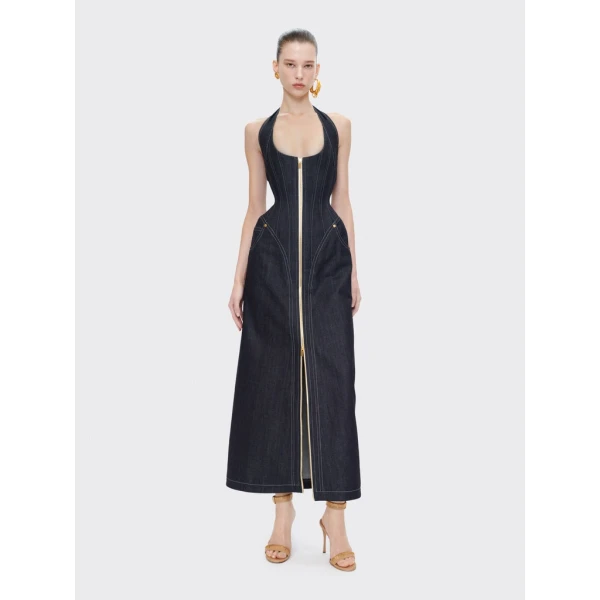 Schiaparelli Halter Corset Dress Dresses in Schiaparelli Authentic Luxury Fashion at Coveti