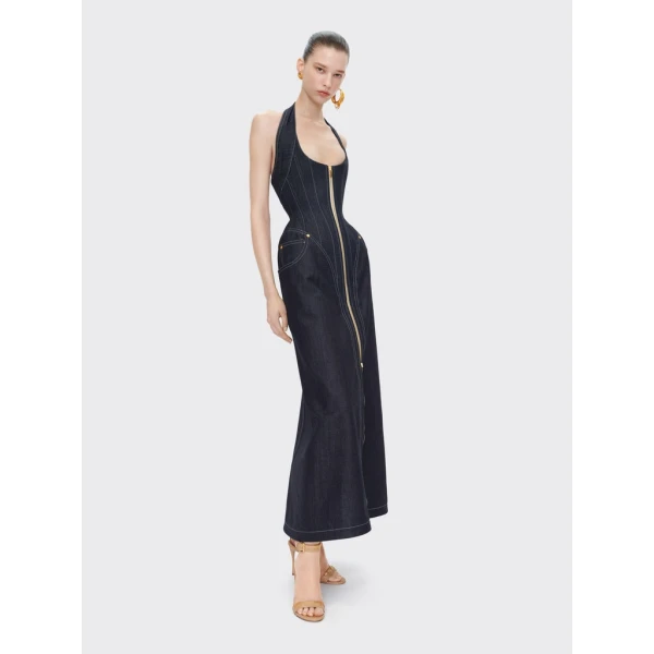 Schiaparelli Halter Corset Dress Dresses in Schiaparelli Authentic Luxury Fashion at Coveti