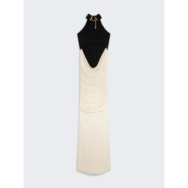 Schiaparelli Halter Draped Dress Dresses in Schiaparelli Authentic Luxury Fashion at Coveti