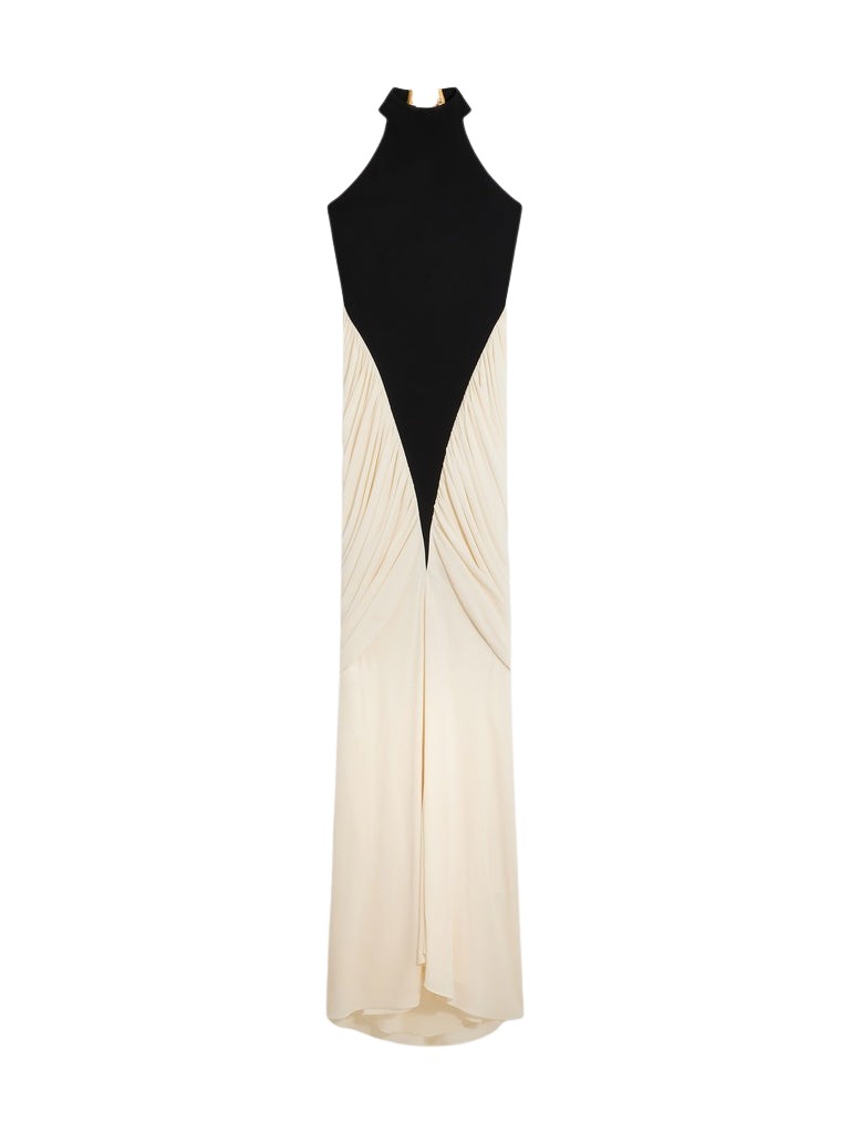 Schiaparelli Halter Draped Dress