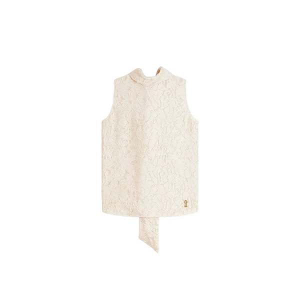 Schiaparelli High Neck Blouse Tops in Schiaparelli Authentic Luxury Fashion at Coveti
