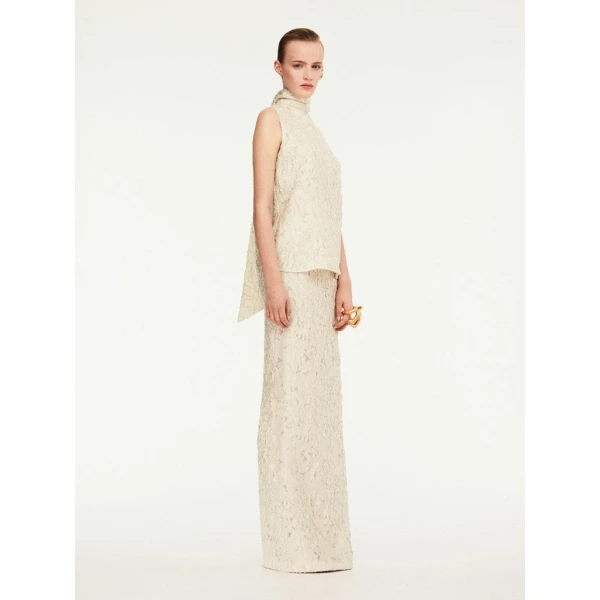 Schiaparelli High Neck Blouse Tops in Schiaparelli Authentic Luxury Fashion at Coveti