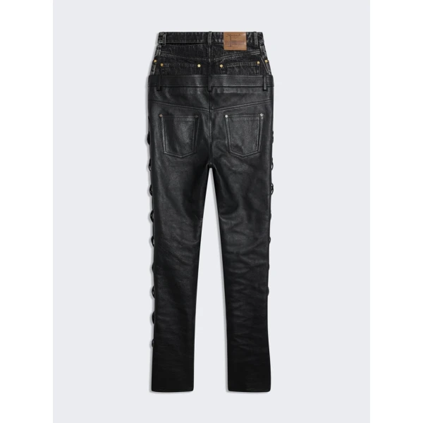 Schiaparelli High-Waisted Lace-Up Pants Pants in Schiaparelli Authentic Luxury Fashion at Coveti