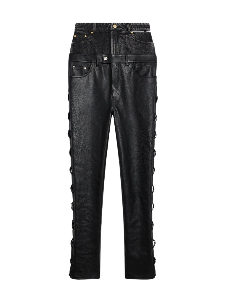 Schiaparelli High-Waisted Lace-Up Pants