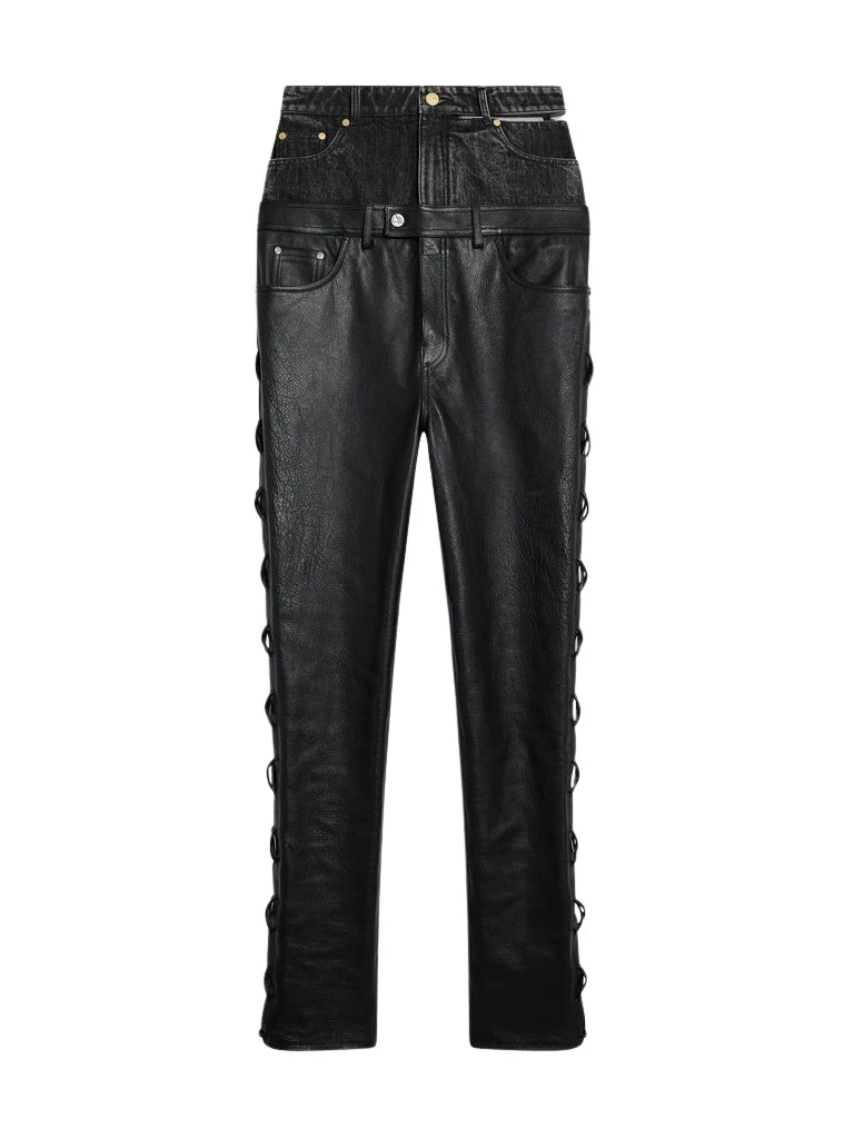 Schiaparelli-High-Waisted-Lace-Up-Pants32591_nobg Schiaparelli High-Waisted Lace-Up Pants Pants in Schiaparelli Authentic Luxury Fashion at Coveti