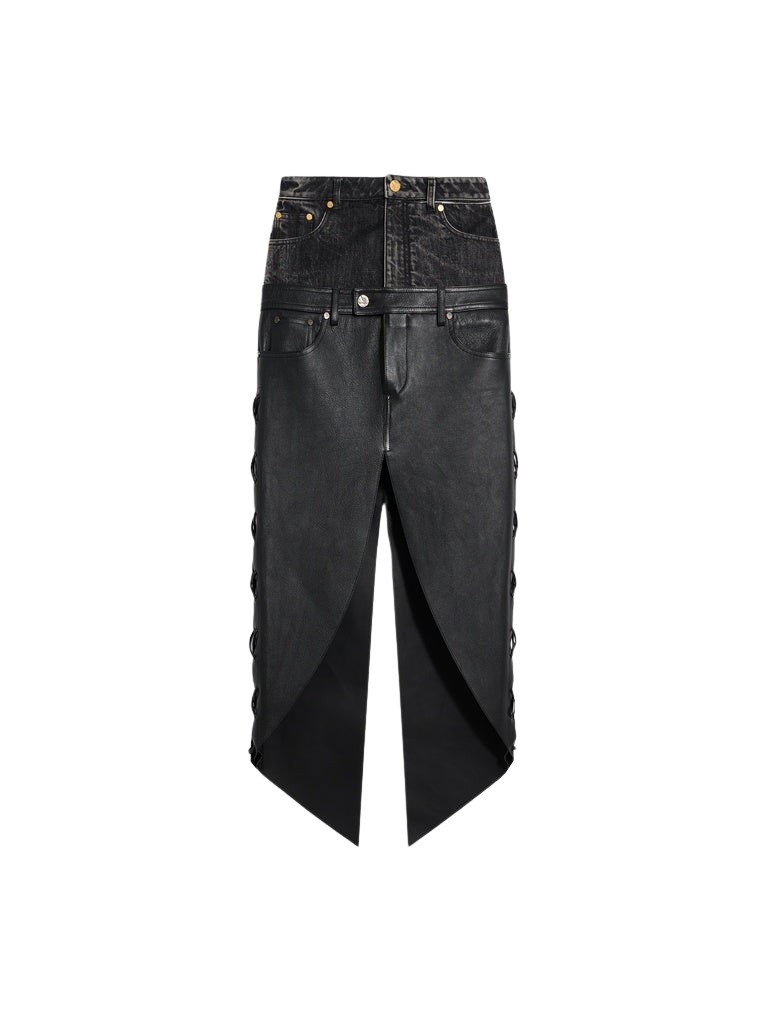 Schiaparelli High-Waisted Lace-Up Skirt Skirts in Schiaparelli Authentic Luxury Fashion at Coveti