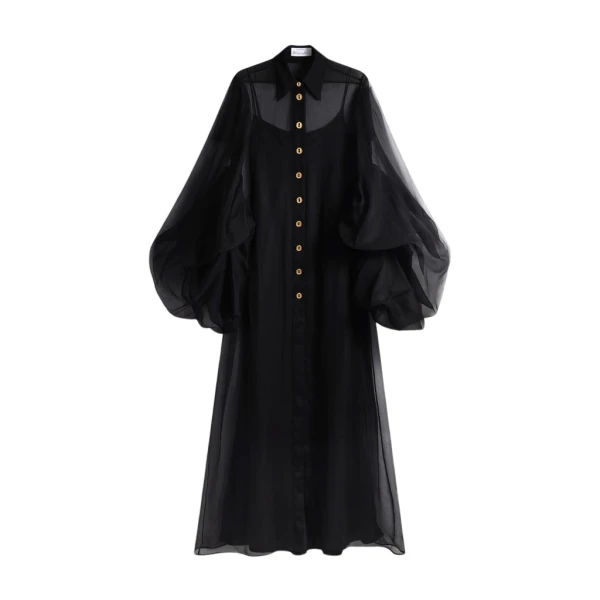 Schiaparelli Honeycomb Shirt Dress Dresses in Schiaparelli Authentic Luxury Fashion at Coveti