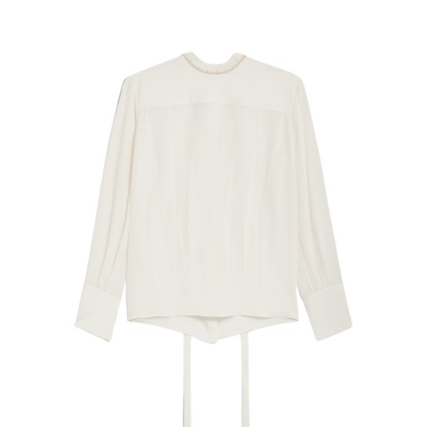 Schiaparelli Iconic Measuring Tape Blouse Tops in Schiaparelli Authentic Luxury Fashion at Coveti