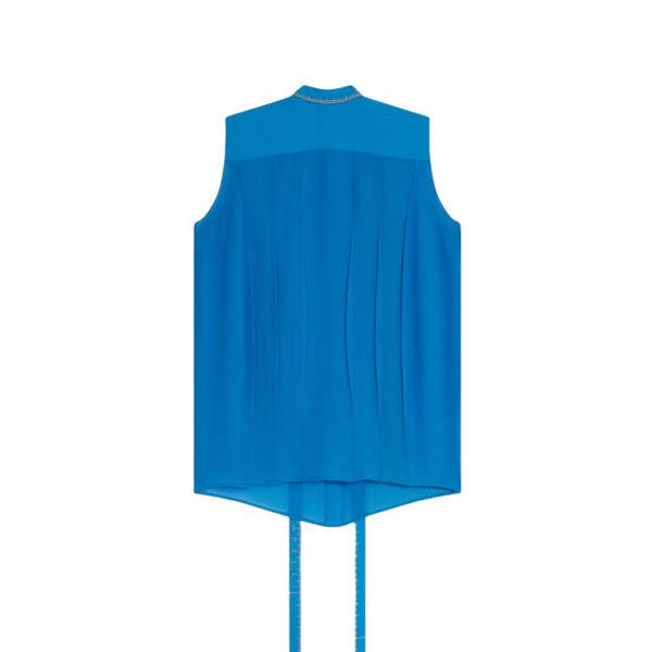 Schiaparelli Iconic Measuring Tape Blouse Tops in Schiaparelli Authentic Luxury Fashion at Coveti