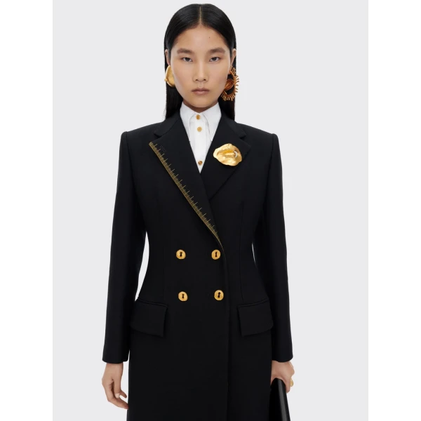 Schiaparelli Iconic Measuring Tape Coat Coats in Schiaparelli Authentic Luxury Fashion at Coveti