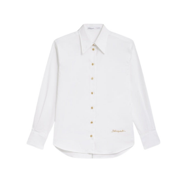 Schiaparelli Iconic Measuring Tape Shirt Tops in Schiaparelli Authentic Luxury Fashion at Coveti