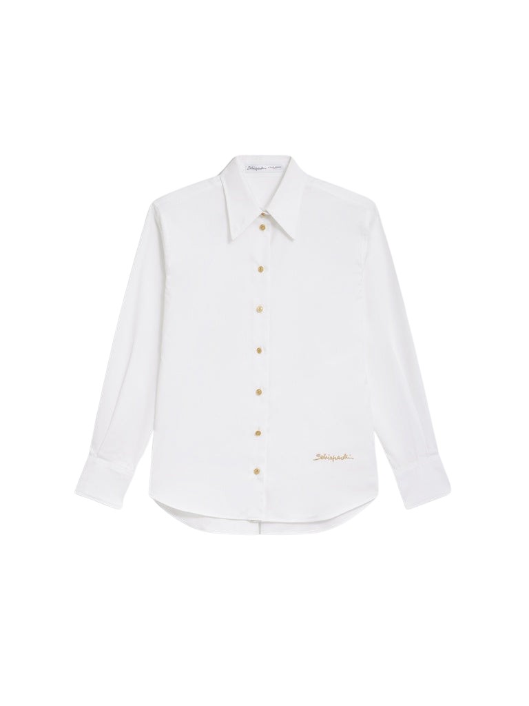 Schiaparelli Iconic Measuring Tape Shirt Tops in Schiaparelli Authentic Luxury Fashion at Coveti