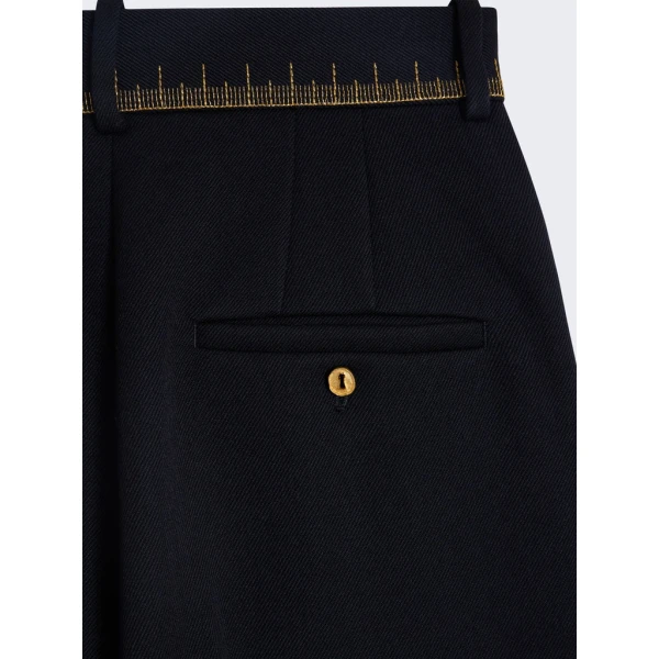 Schiaparelli Iconic Measuring Tape Wideleg Pants Pants in Schiaparelli Authentic Luxury Fashion at Coveti