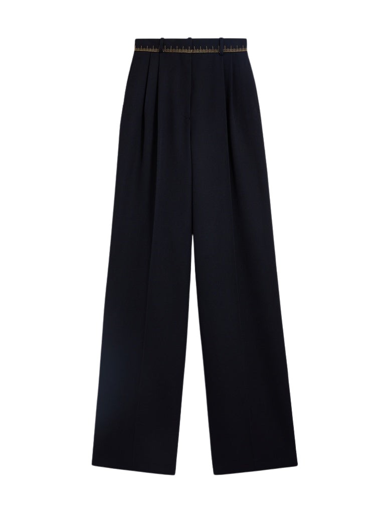 Schiaparelli Iconic Measuring Tape Wideleg Pants Pants in Schiaparelli Authentic Luxury Fashion at Coveti