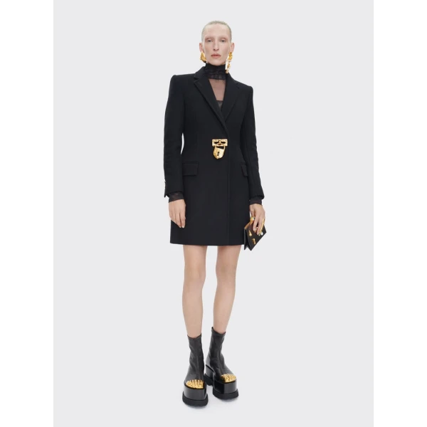 Schiaparelli Iconic Padlock Coat Coats in Schiaparelli Authentic Luxury Fashion at Coveti