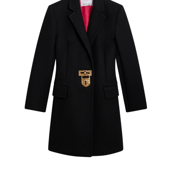 Schiaparelli Iconic Padlock Coat Coats in Schiaparelli Authentic Luxury Fashion at Coveti