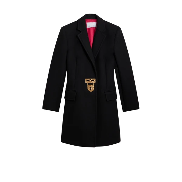 Schiaparelli Iconic Padlock Coat Coats in Schiaparelli Authentic Luxury Fashion at Coveti