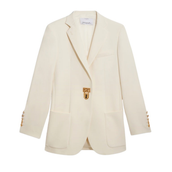 Schiaparelli Iconic Padlock Jacket Jackets in Schiaparelli Authentic Luxury Fashion at Coveti