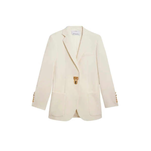 Schiaparelli Iconic Padlock Jacket Jackets in Schiaparelli Authentic Luxury Fashion at Coveti