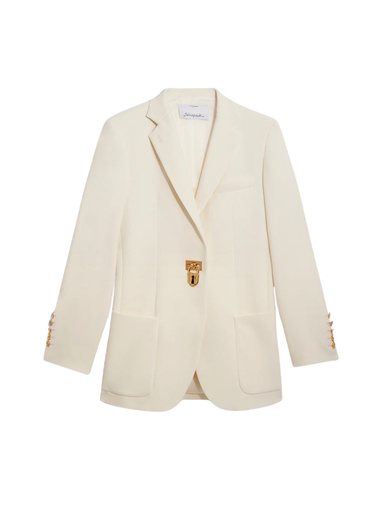 Schiaparelli Iconic Padlock Jacket Jackets in Schiaparelli Authentic Luxury Fashion at Coveti