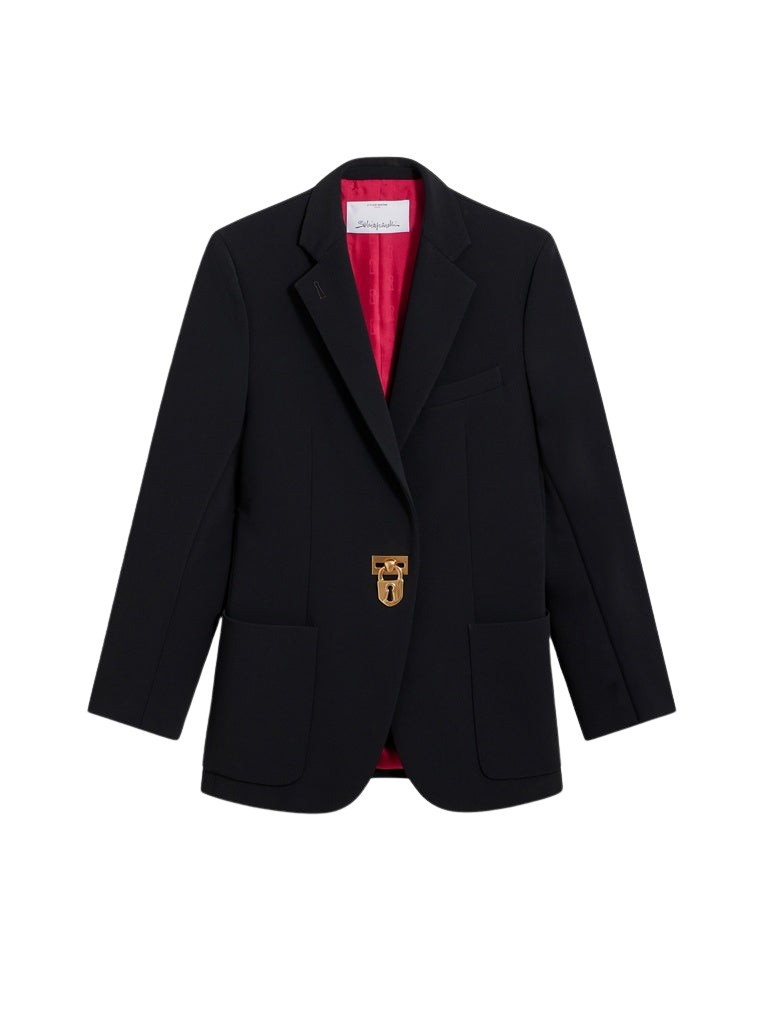 Schiaparelli Iconic Padlock Jacket Jackets in Schiaparelli Authentic Luxury Fashion at Coveti