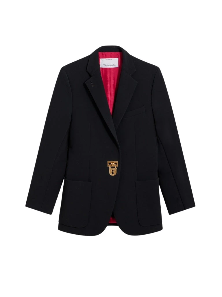 Schiaparelli-Iconic-Padlock-Jacket-315156_nobg Schiaparelli Iconic Padlock Jacket Jackets in Schiaparelli Authentic Luxury Fashion at Coveti